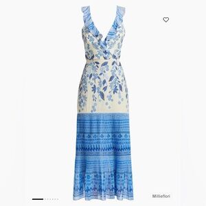 SALONI Amy Silk Ruffle Dress